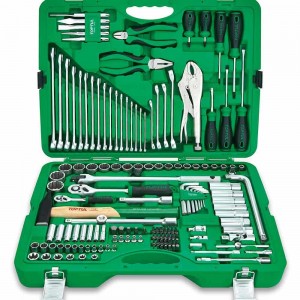 TOPTUL 1/4 & 1/2inch Socket & Spanner Set - 150 Piece GCAI150R1