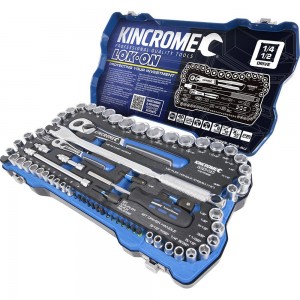 KINCROME 68 Piece 1/4inch & 1/2inch Socket Set K27026