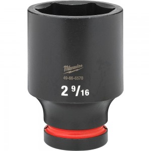 MILWAUKEE SHOCKWAVE 1inch Drive 2-9/16inch Deep 6 Point Impact Socket 49666570 MILWAUKEE SHOCKWAVE 1inch Drive 2-9/16inch Deep 6 Point Impact Socket 49666570