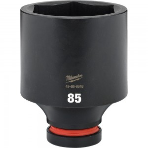MILWAUKEE SHOCKWAVE 1inch Drive 85mm Deep 6 Point Impact Socket 49666648 MILWAUKEE SHOCKWAVE 1inch Drive 85mm Deep 6 Point Impact Socket 49666648