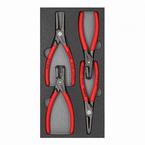 KNIPEX 4 Piece Precison Circlip Plier Foam Tray Set 00 20 01 V09