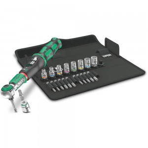 WERA Safe-Torque A 2 Set 1 1/4inch Hexagonal 2-12 Nm - 23 Piece WER075832