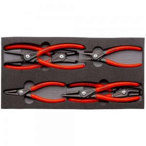 KNIPEX Precision Circlip Pliers w/ Foam Tray 002001V02