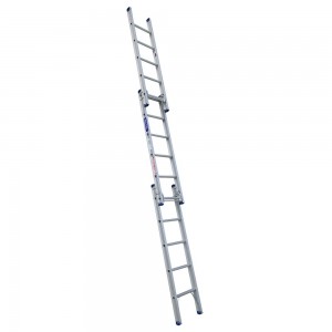 INDALEX 150kg Pro 1.7m-4.5m Triple Extension Aluminium Ladder PROXT15