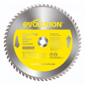 EVOLUTION 355mm 90T TCT Cold Cut Saw Blade for Stainless Steel Cutting S355TCT90CS EVOLUTION 355mm 90T TCT Cold Cut Saw Blade for Stainless Steel Cutting S355TCT90CS