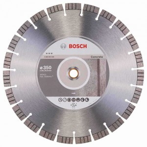BOSCH 350 x 25.4/20mm Segmented Diamond Cutting Blade - Best for Concrete 2608602658