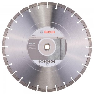BOSCH 400 x 25.4/20mm Segmented Diamond Cutting Blade - Best for Concrete 2608602659