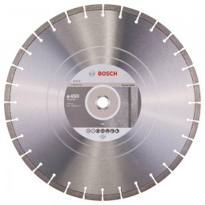 BOSCH 450 x 25.4mm Segmented Diamond Cutting Blade - Best for Concrete 2608602660