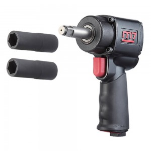 M7 1/2inch 678Nm 2inch Anvil Air Impact Wrench with Sockets M7-NC4620QN